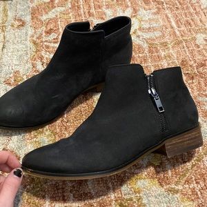 Aldo Black Leather Julianna Ankle Booties (size 8)